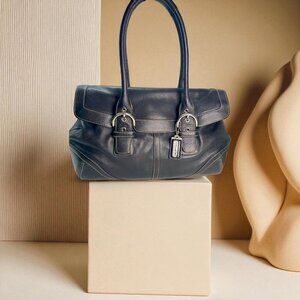 Coach Vintage Soho Flap Satchel black